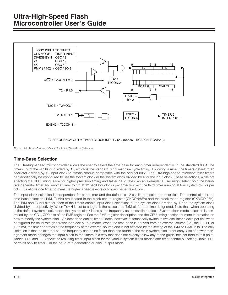 Time-base selection, Time-base selection -11 | Maxim Integrated Ultra-High-Speed Flash Microcontroller User Manual | Page 131 / 169