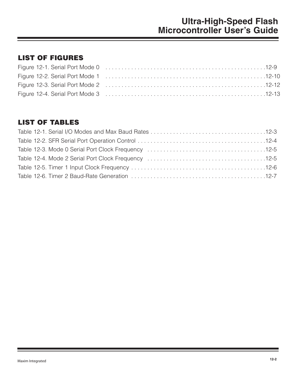 Maxim Integrated Ultra-High-Speed Flash Microcontroller User Manual | Page 136 / 169