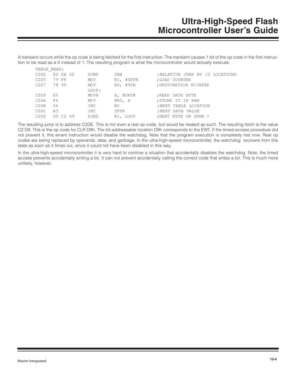 Maxim Integrated Ultra-High-Speed Flash Microcontroller User Manual | Page 152 / 169