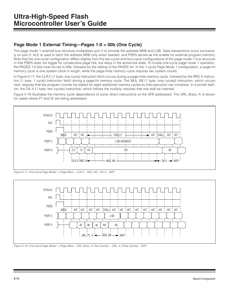 A (three cycles) – nop -13 | Maxim Integrated Ultra-High-Speed Flash Microcontroller User Manual | Page 60 / 169