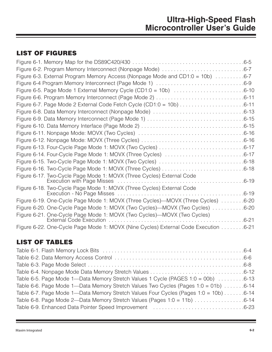 Maxim Integrated Ultra-High-Speed Flash Microcontroller User Manual | Page 69 / 169