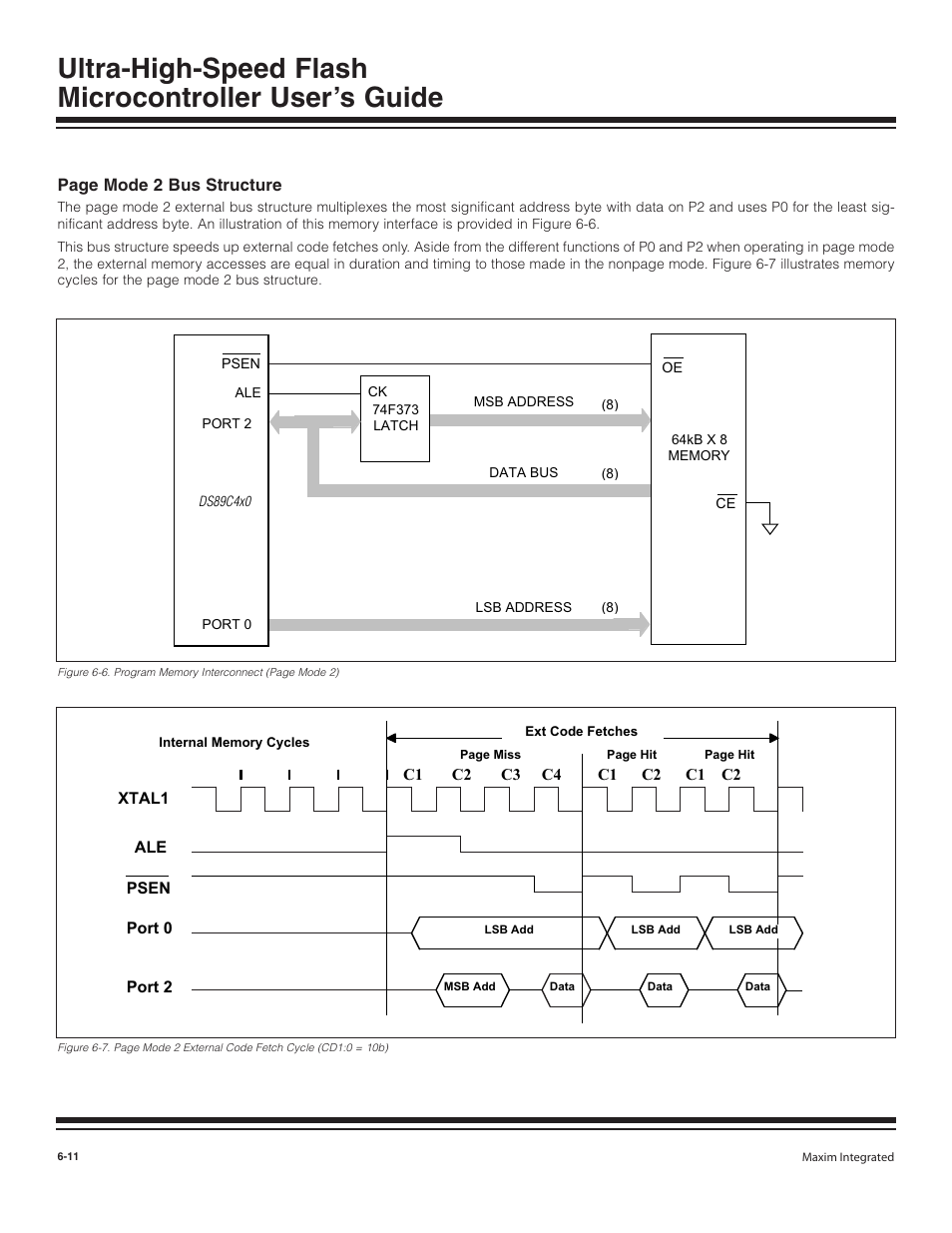 Page mode 2 bus structure | Maxim Integrated Ultra-High-Speed Flash Microcontroller User Manual | Page 78 / 169