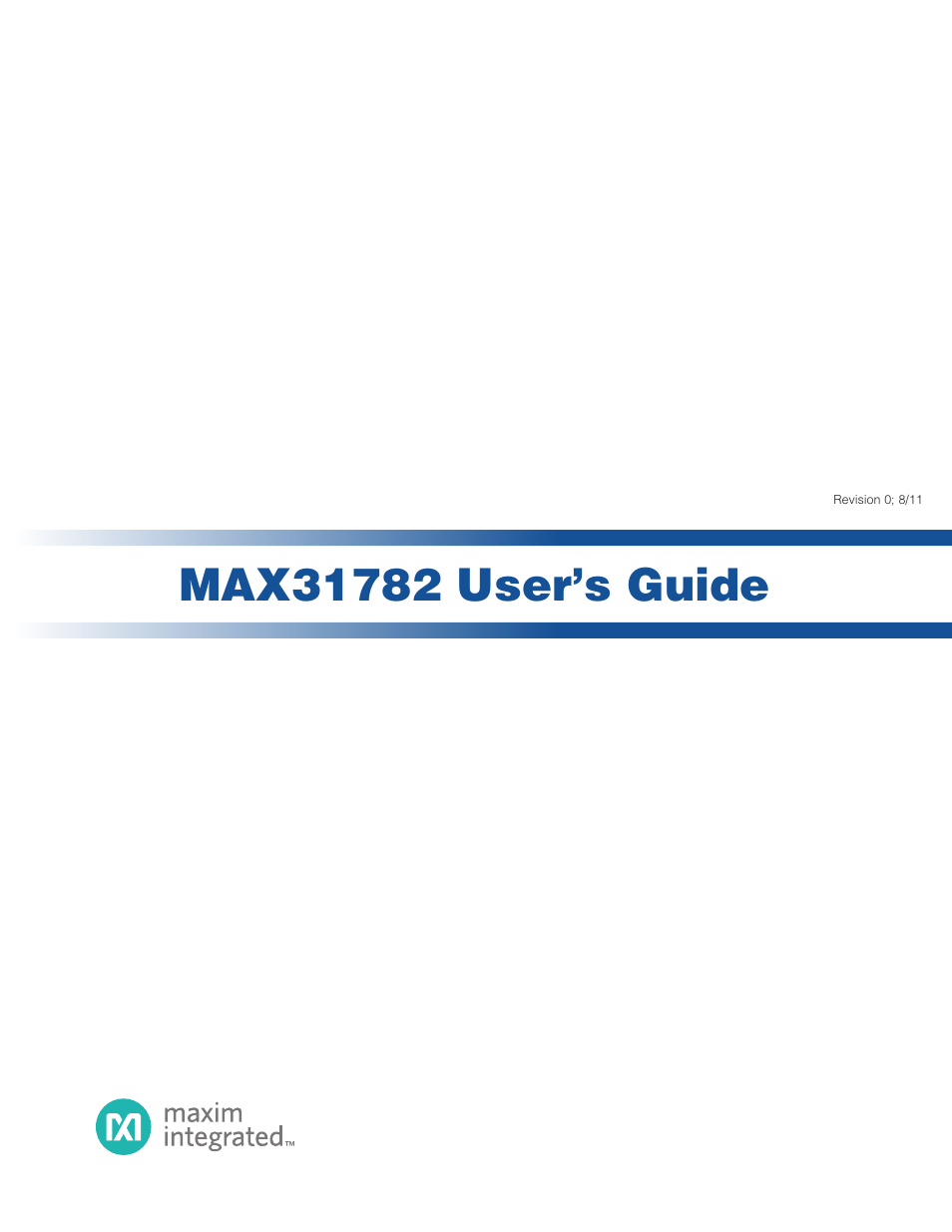 Maxim Integrated MAX31782 User Manual | 223 pages