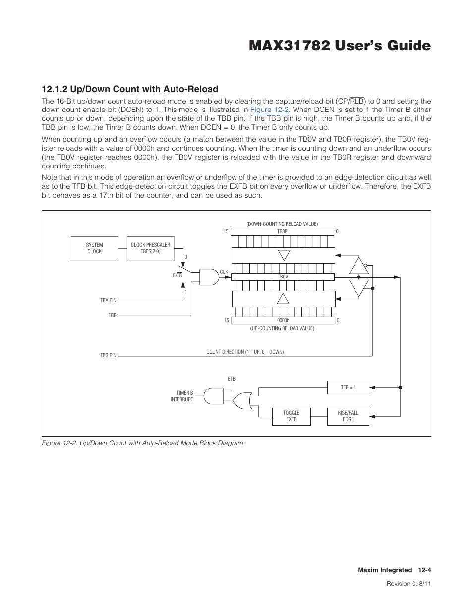 2 up/down count with auto-reload, 12 .1 .2 up/down count with auto-reload -4, 2up/downcountwithauto-reload | Maxim Integrated MAX31782 User Manual | Page 106 / 223