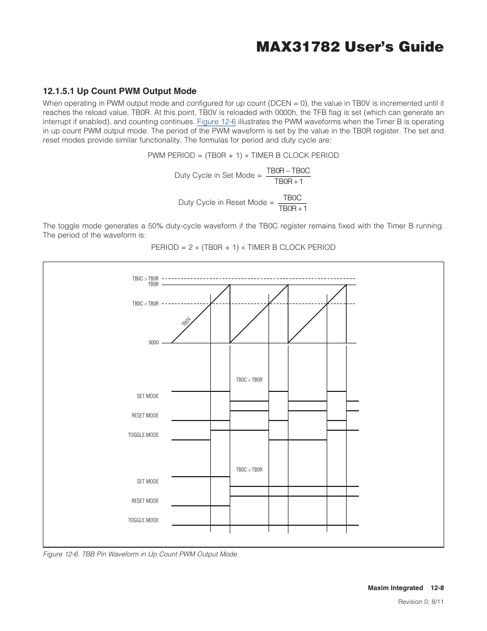 1 up count pwm output mode, 12 .1 .5 .1 up count pwm output mode -8, Figure 12-6 | 1upcountpwmoutputmode | Maxim Integrated MAX31782 User Manual | Page 110 / 223