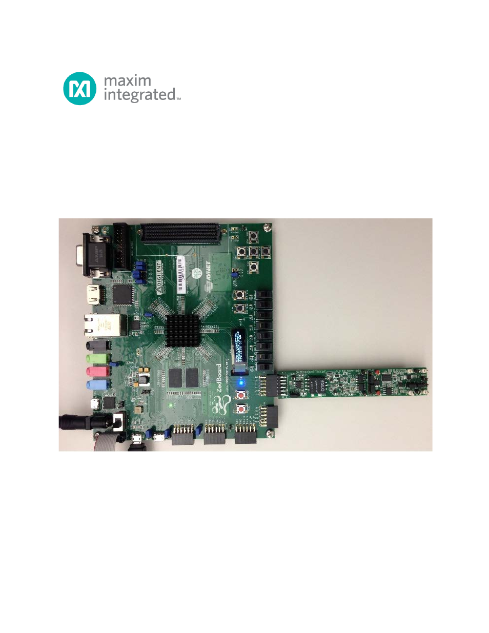 Maxim Integrated Santa Fe (MAXREFDES5) ZedBoard User Manual | 21 pages