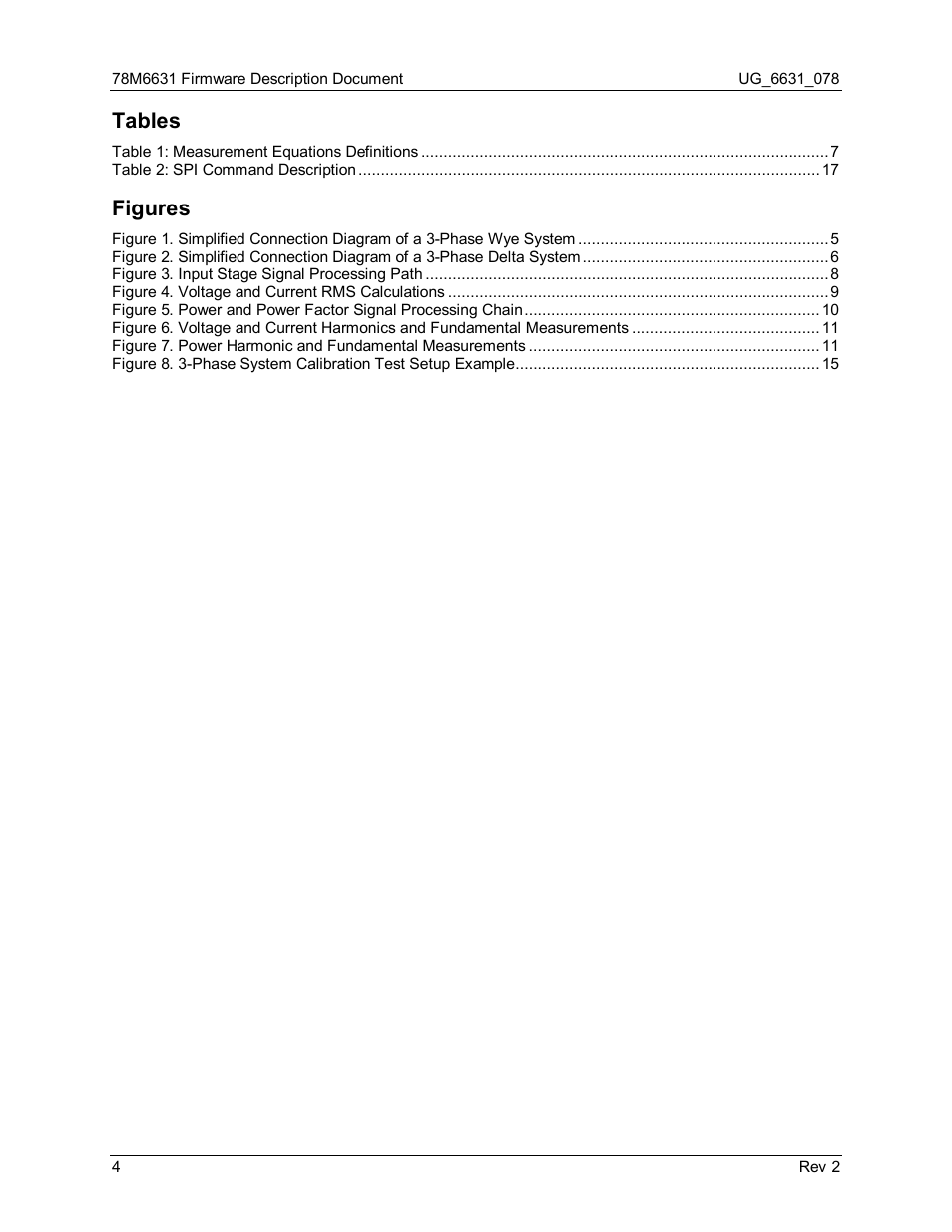 Tables, Figures | Maxim Integrated 78M6631 User Manual | Page 4 / 32