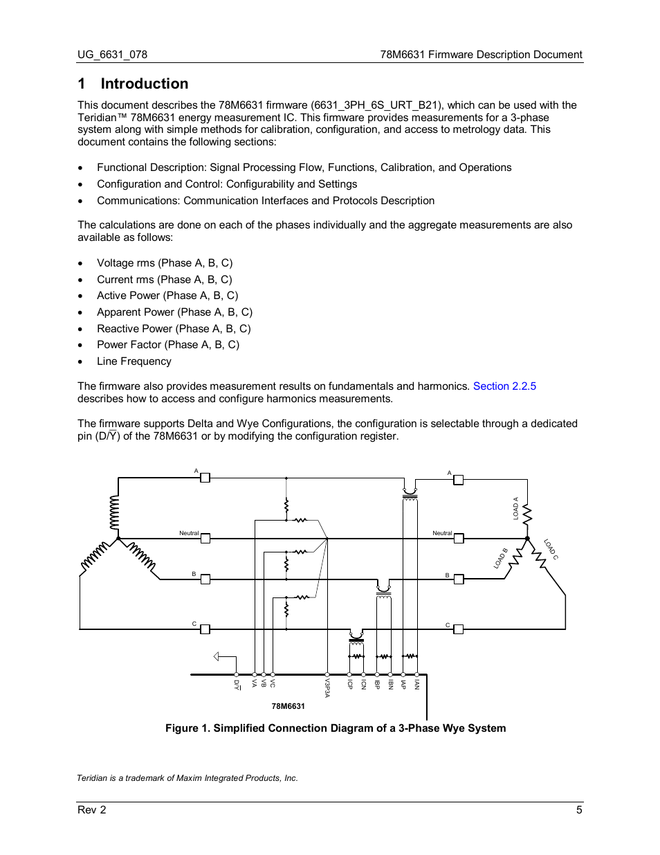 1 introduction, Introduction | Maxim Integrated 78M6631 User Manual | Page 5 / 32
