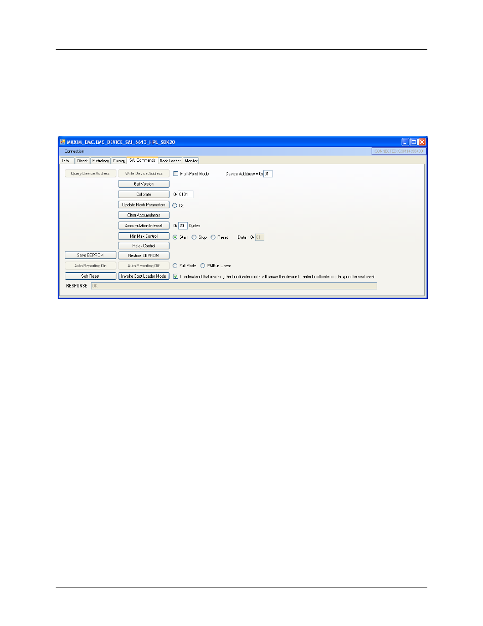 4 getting started with flash programming, 1 via the gui, Getting started with flash programming | Via the gui | Maxim Integrated 78M6613 HPL Firmware User Manual | Page 13 / 19