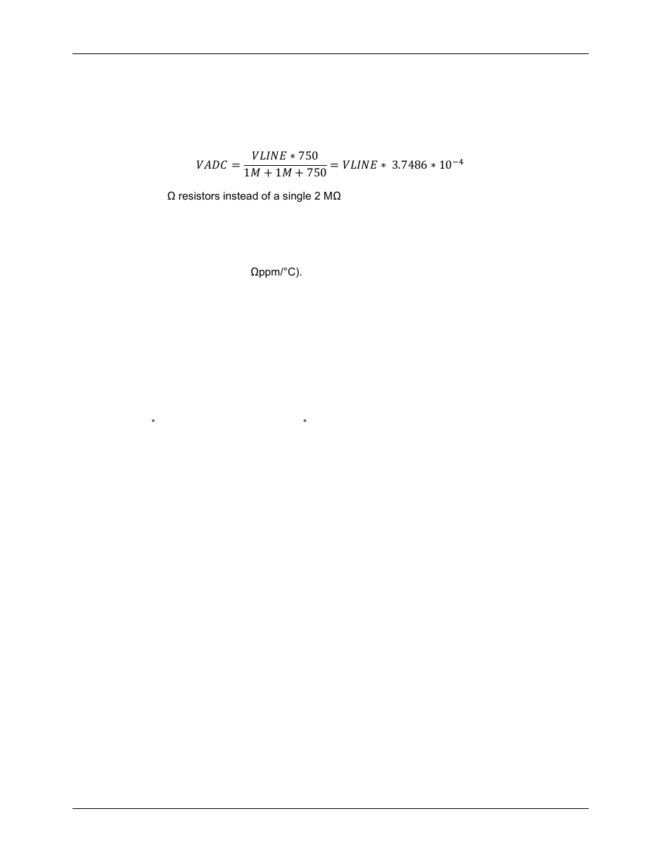 1 line voltage resistor divider selection | Maxim Integrated 78M6610+PSU Hardware Design Guidelines User Manual | Page 4 / 19