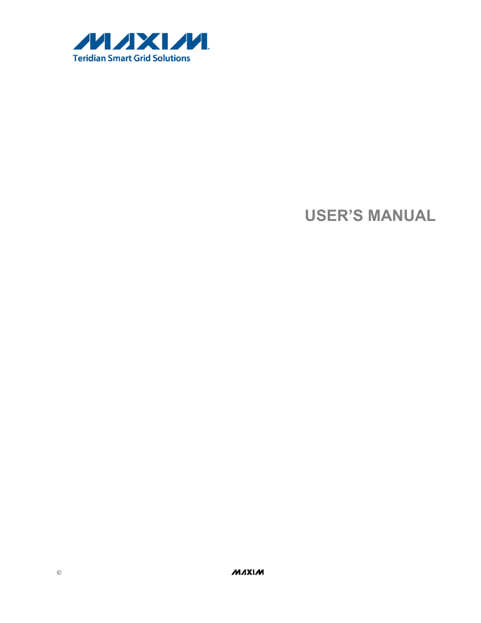 User’s manual | Maxim Integrated 71M6533-DB User Manual | Page 2 / 75