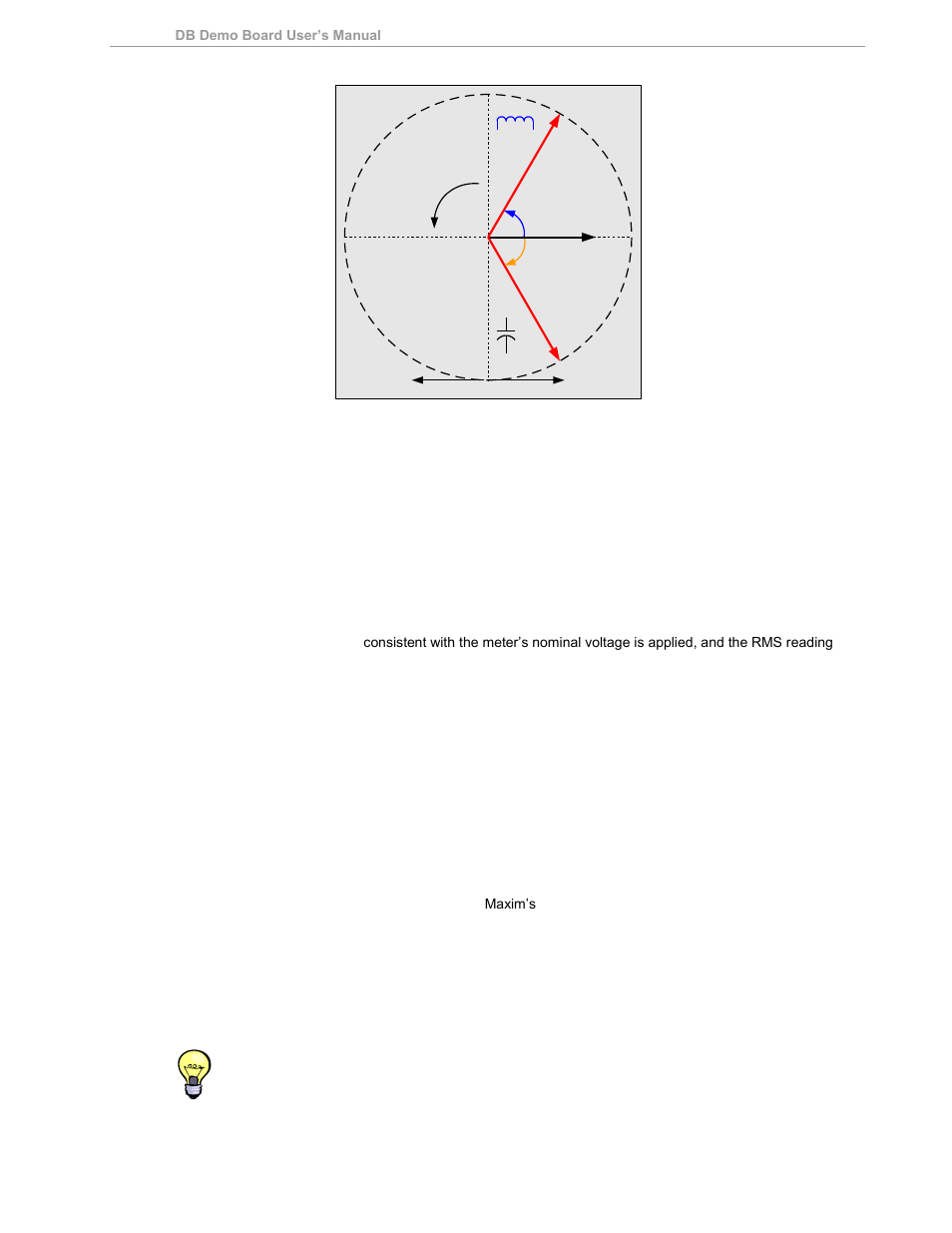 Calibration procedure with three measurements, Figure 2-2: phase angle definitions, 1 calibration procedure with three measurements | Maxim Integrated 71M6533-DB User Manual | Page 39 / 75