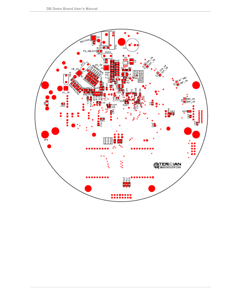 Figure 4-9: 71m6533-db demo board: bottom view | Maxim Integrated 71M6533-DB User Manual | Page 69 / 75