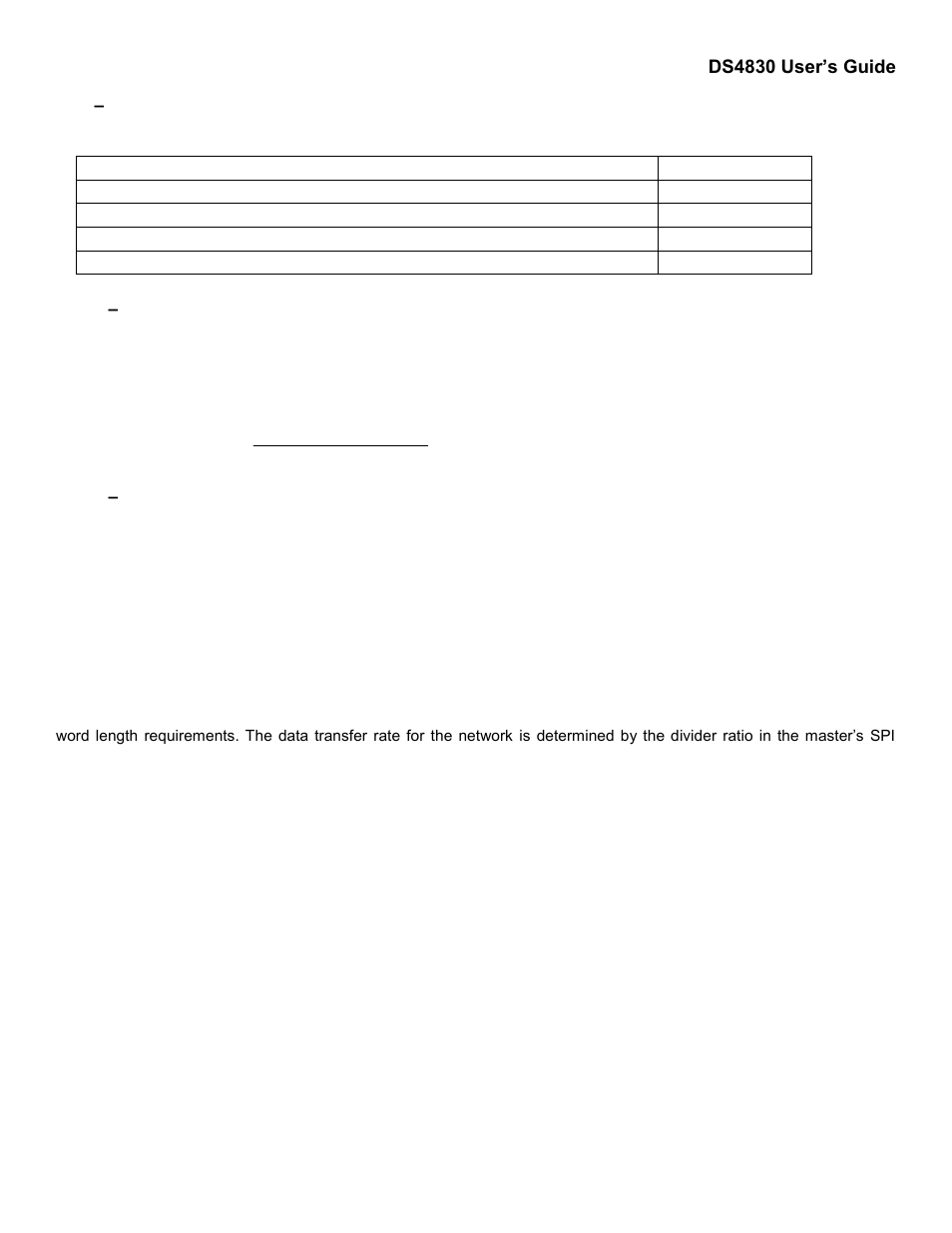 4 – spi master, 1 – spi transfer baud rates, 2 – spi master operation | Spi master, Spi transfer baud rates, Spi master operation | Maxim Integrated DS4830 Optical Microcontroller User Manual | Page 103 / 227