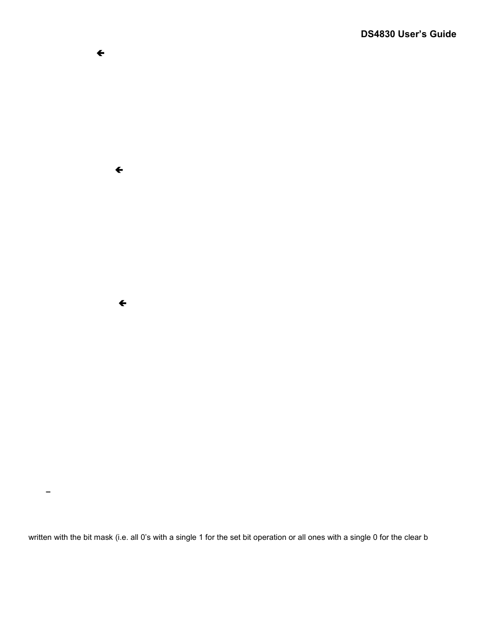4 – reading and writing register bits, Reading and writing register bits, Ds4830 user’s guide | Maxim Integrated DS4830 Optical Microcontroller User Manual | Page 181 / 227