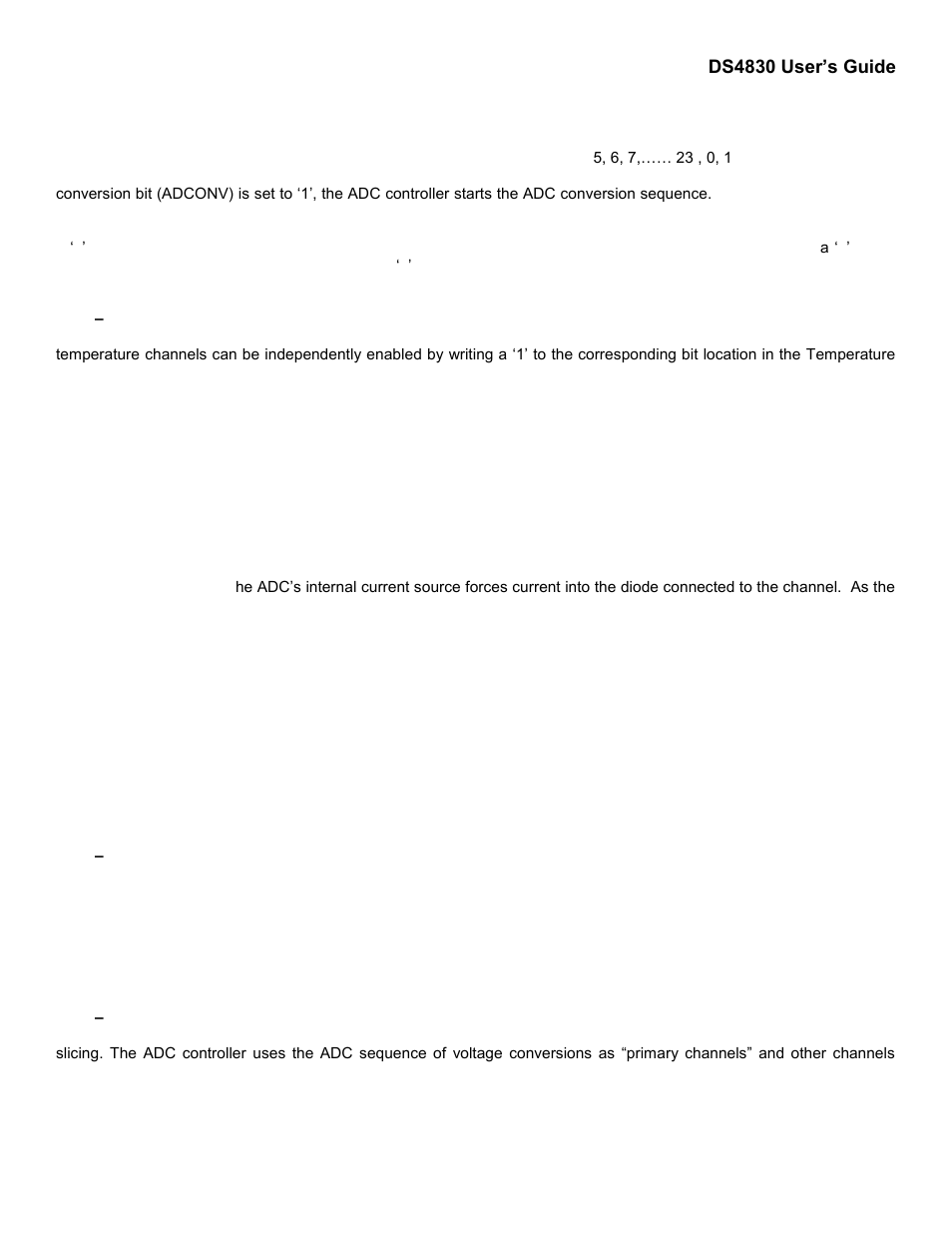 3 – temperature conversion, 4 – sample and hold conversion, 5 – adc frame sequence | Temperature conversion, Sample and hold conversion, Adc frame sequence | Maxim Integrated DS4830 Optical Microcontroller User Manual | Page 48 / 227
