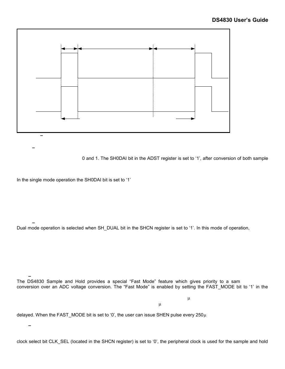 2 – fast mode operation, 3 – sampling control, Fast mode operation | Sampling control, Ds4830 user’s guide | Maxim Integrated DS4830 Optical Microcontroller User Manual | Page 61 / 227