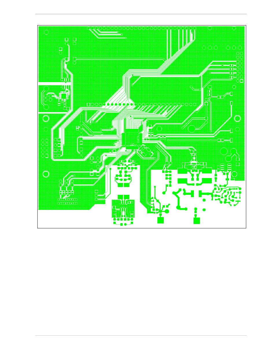 Figure 4-4: 71m6541-db rev 3.0: top copper | Maxim Integrated 71M6541 Demo Board User Manual | Page 70 / 76