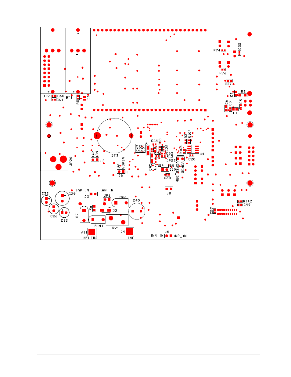 Figure 4-5: 71m6541-db rev 3.0: bottom view | Maxim Integrated 71M6541 Demo Board User Manual | Page 71 / 76