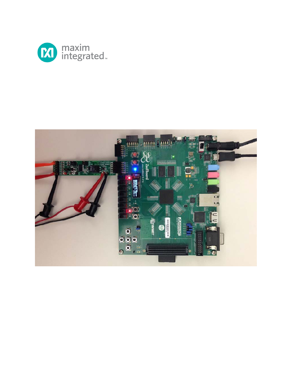 Maxim Integrated Corona (MAXREFDES12) ZedBoard User Manual | 19 pages