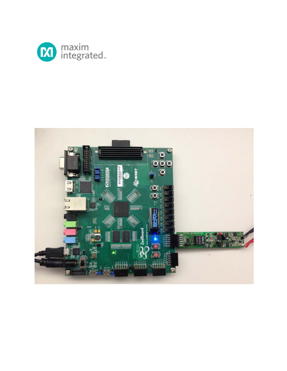 Maxim Integrated Fresno (MAXREFDES11) ZedBoard User Manual | 21 pages