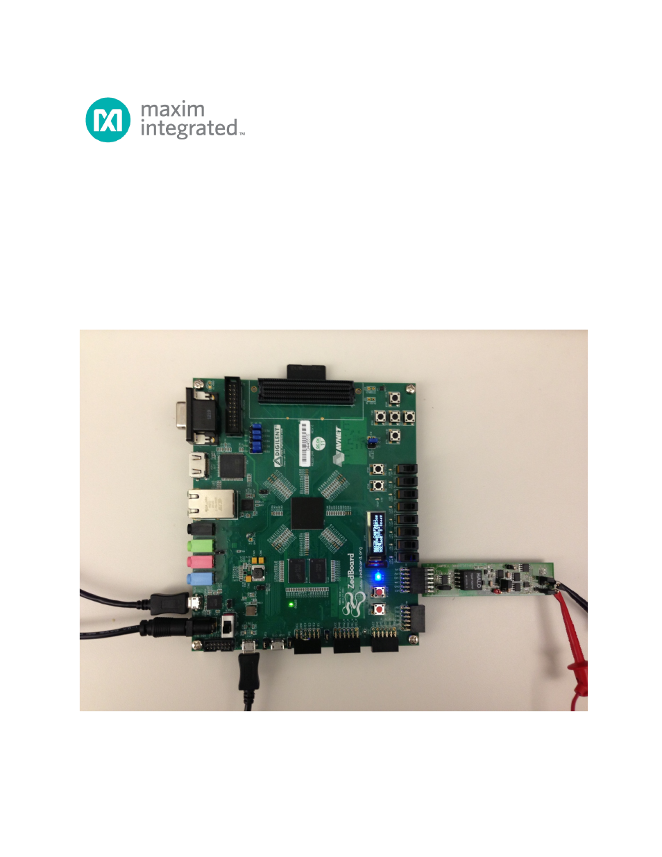 Maxim Integrated Campbell (MAXREFDES4) ZedBoard User Manual | 21 pages