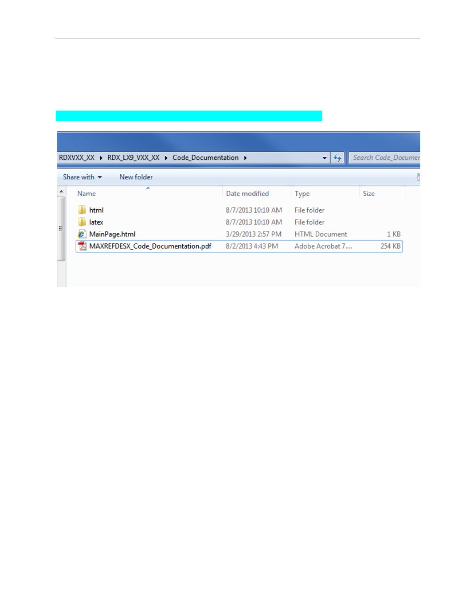 Code documentation | Maxim Integrated Sonoma (MAXREFDES14) LX9 User Manual | Page 18 / 20