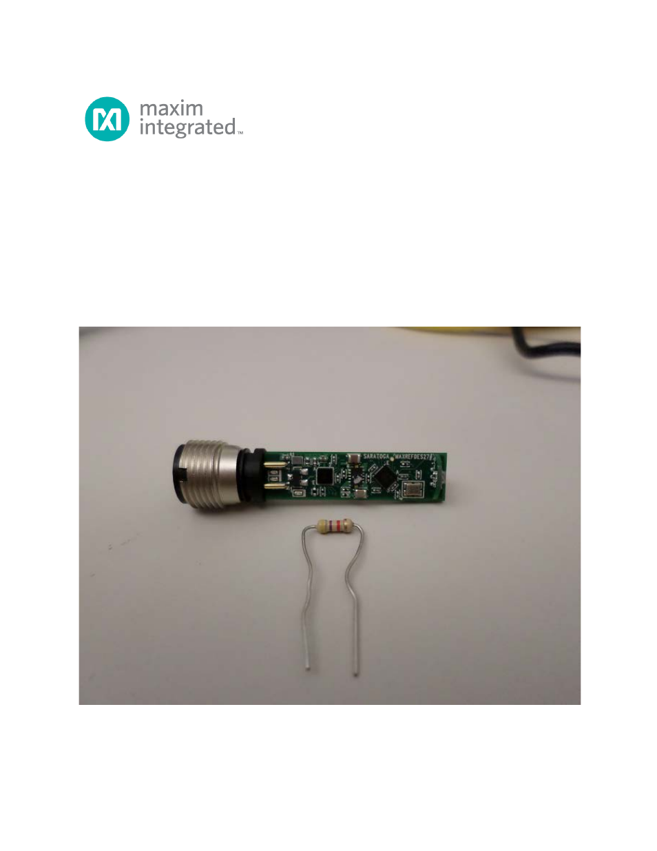 Maxim Integrated MAXREFDES27 IO-Link Proximity Sensor User Manual | 26 pages