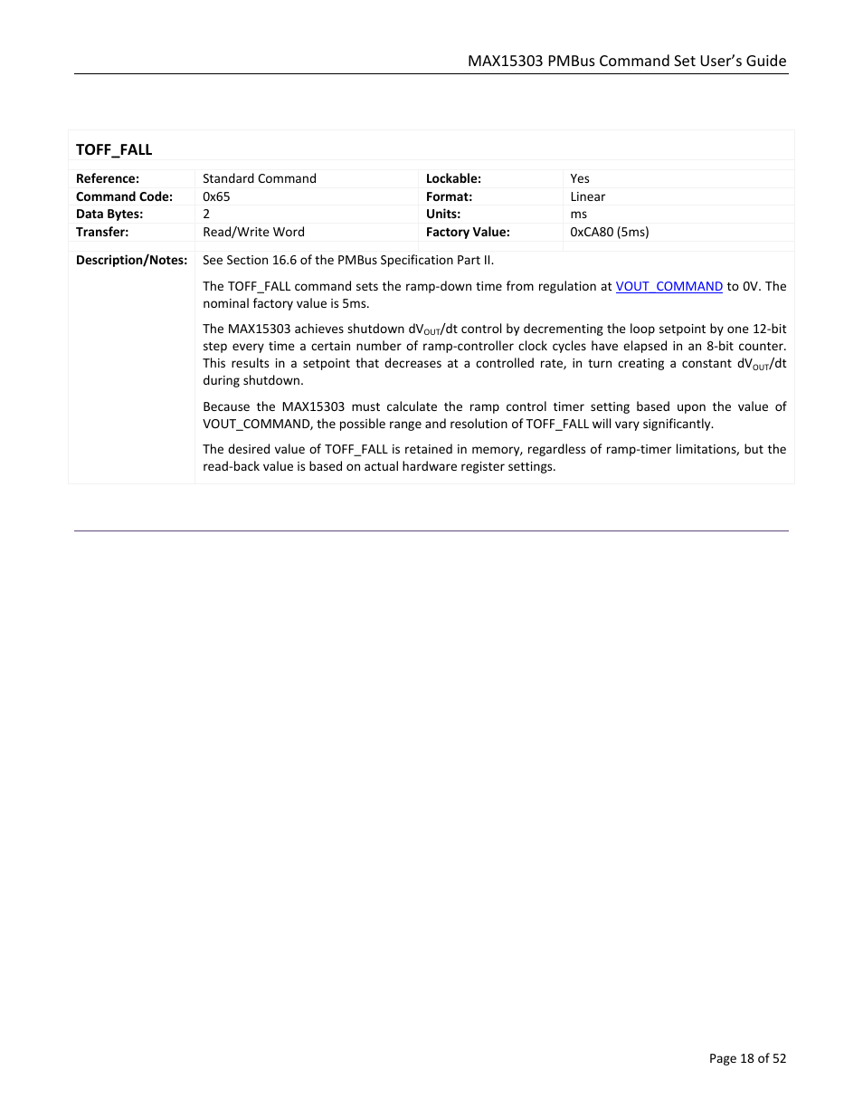 Toff_fall | Maxim Integrated MAX15303 PMBus Command Set User Manual | Page 18 / 52