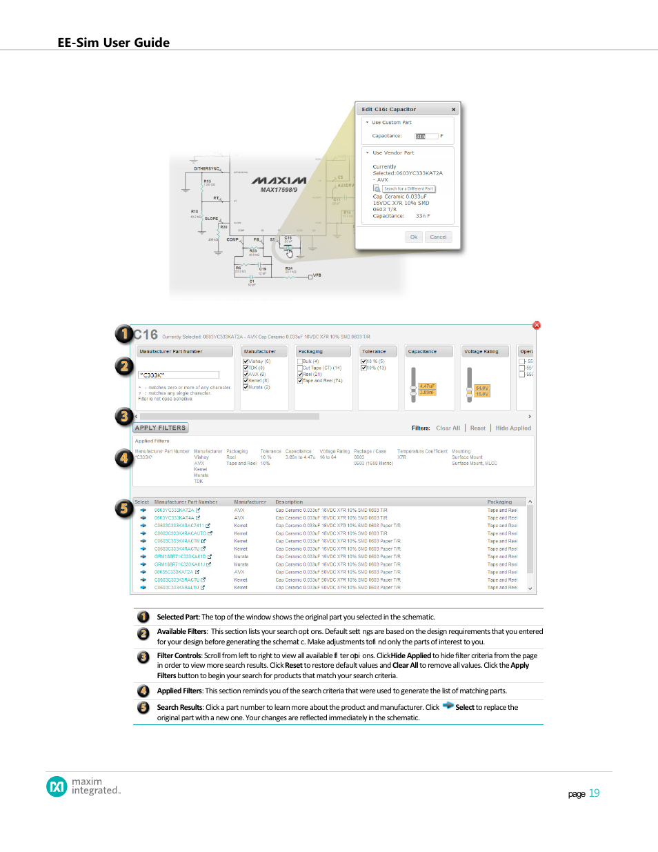 Ee-sim user guide | Maxim Integrated EE-Sim User Manual | Page 19 / 44