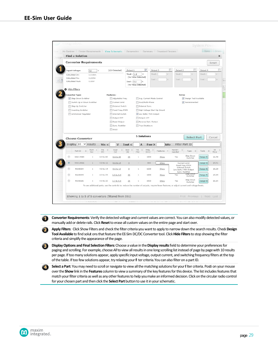 Ee-sim user guide | Maxim Integrated EE-Sim User Manual | Page 29 / 44