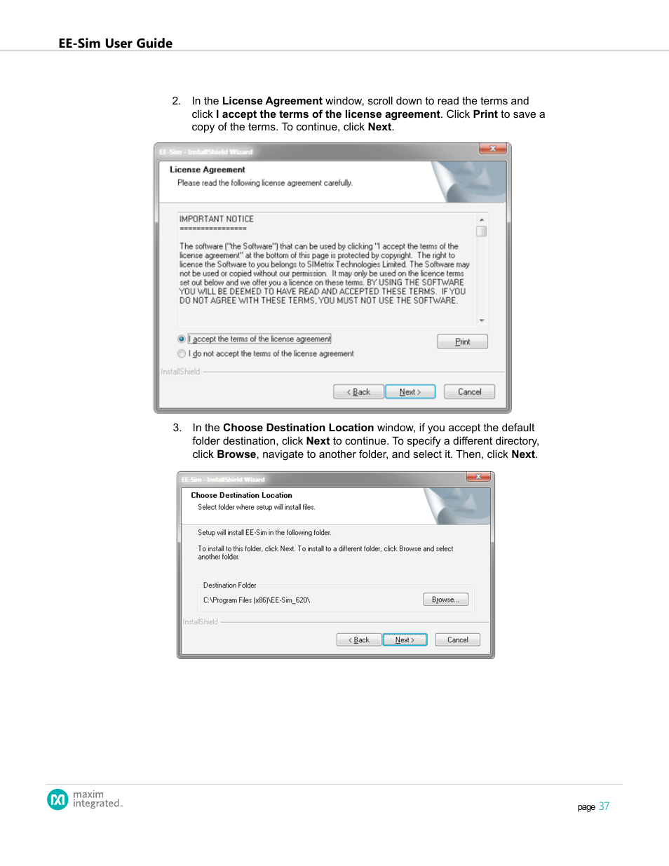 Maxim Integrated EE-Sim User Manual | Page 37 / 44