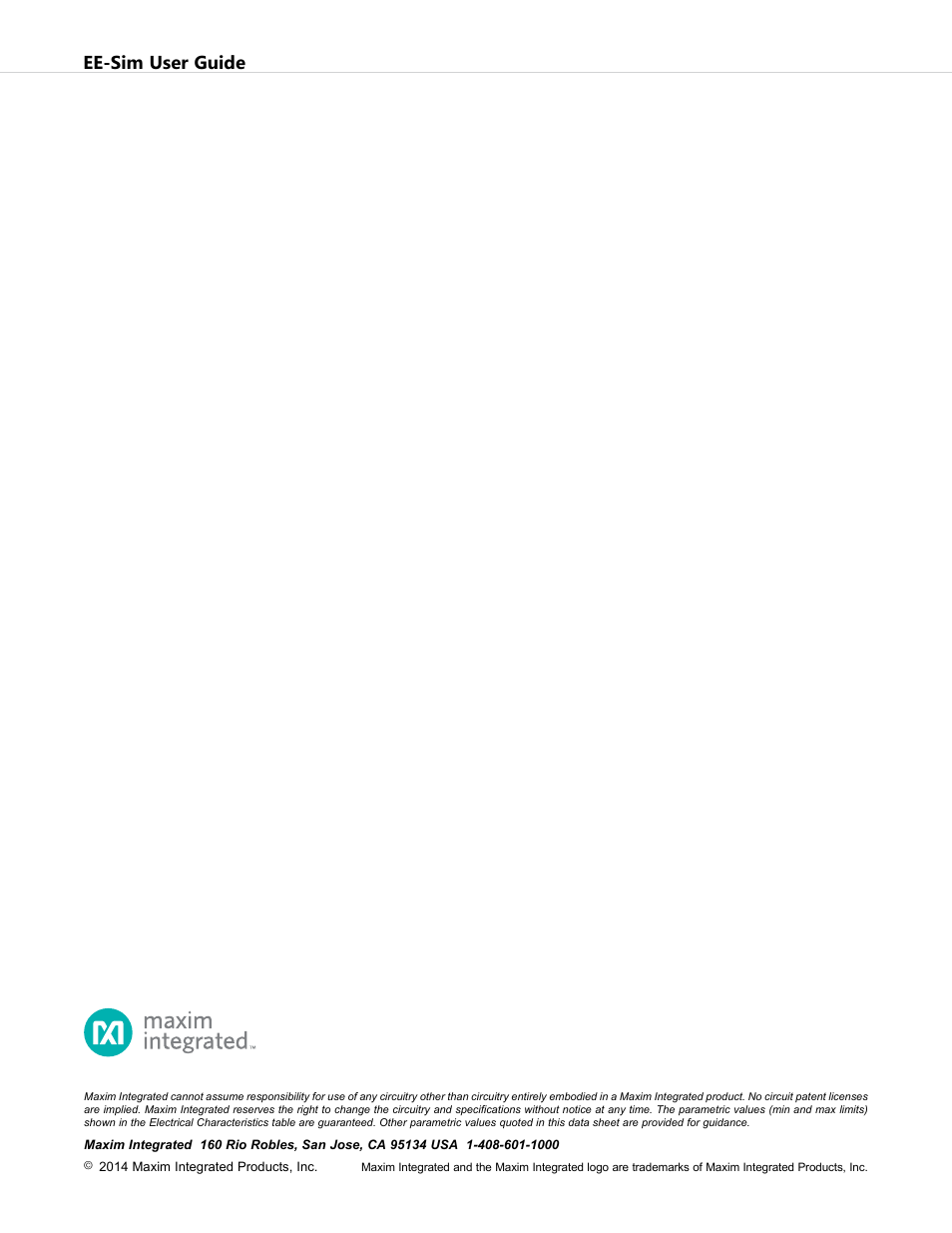 Ee-sim user guide | Maxim Integrated EE-Sim User Manual | Page 44 / 44