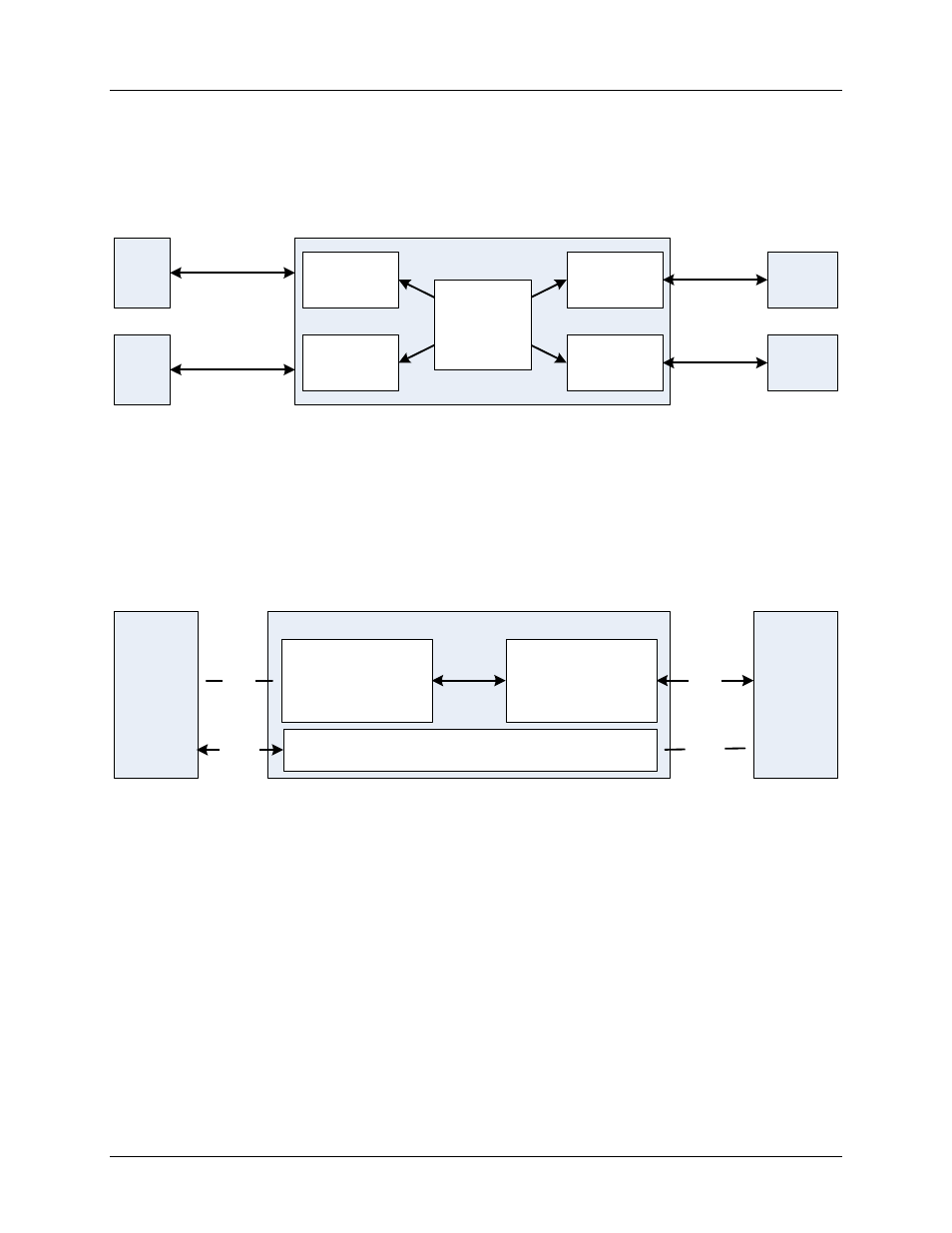3 software modules, 1 user application, 2 73m1x22 data module | Software modules, User application, 73m1x22 data module, Figure 2: user application block diagram, Figure 3: 73m1x22 data module block diagram | Maxim Integrated 73M1822/73M1922 MicroDAA Software Architecture User Manual | Page 7 / 10