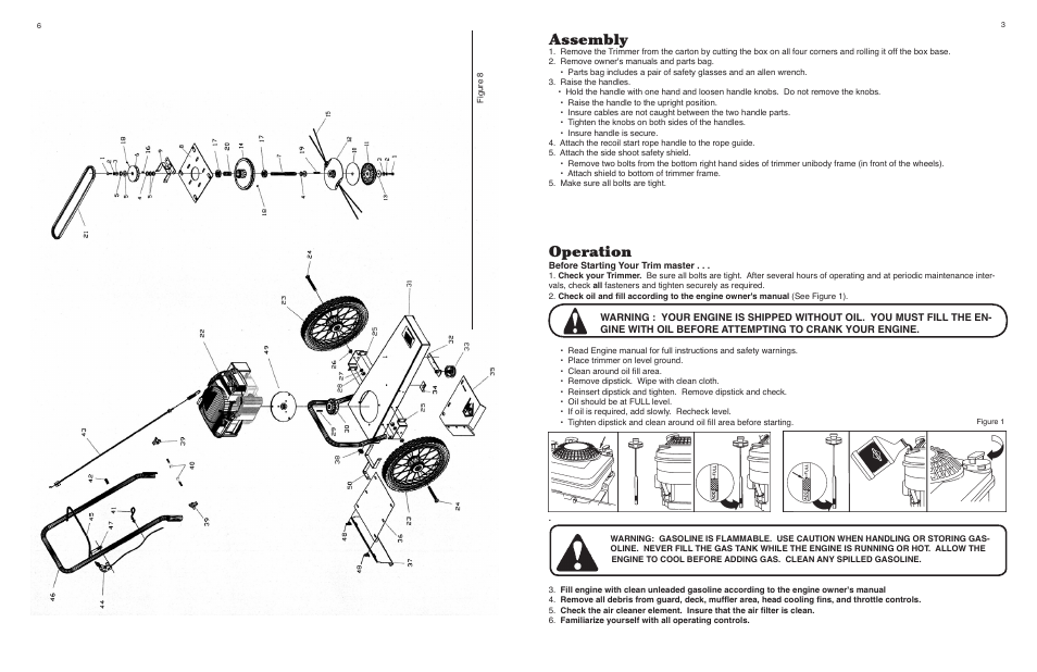 Operation, Assembly | Maxim Manufacturing MBWT5BN User Manual | Page 3 / 4