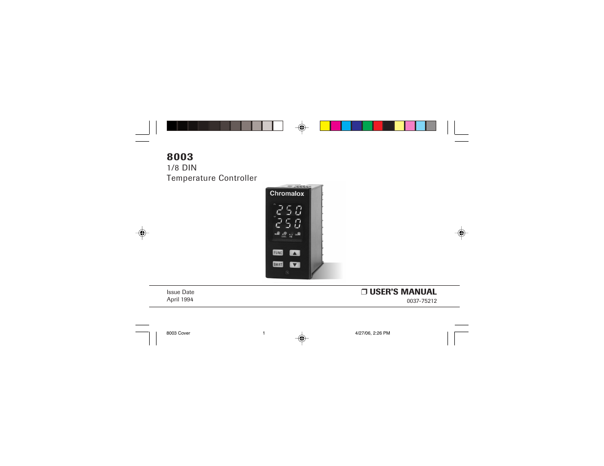 Chromalox 8003 User Manual | 19 pages