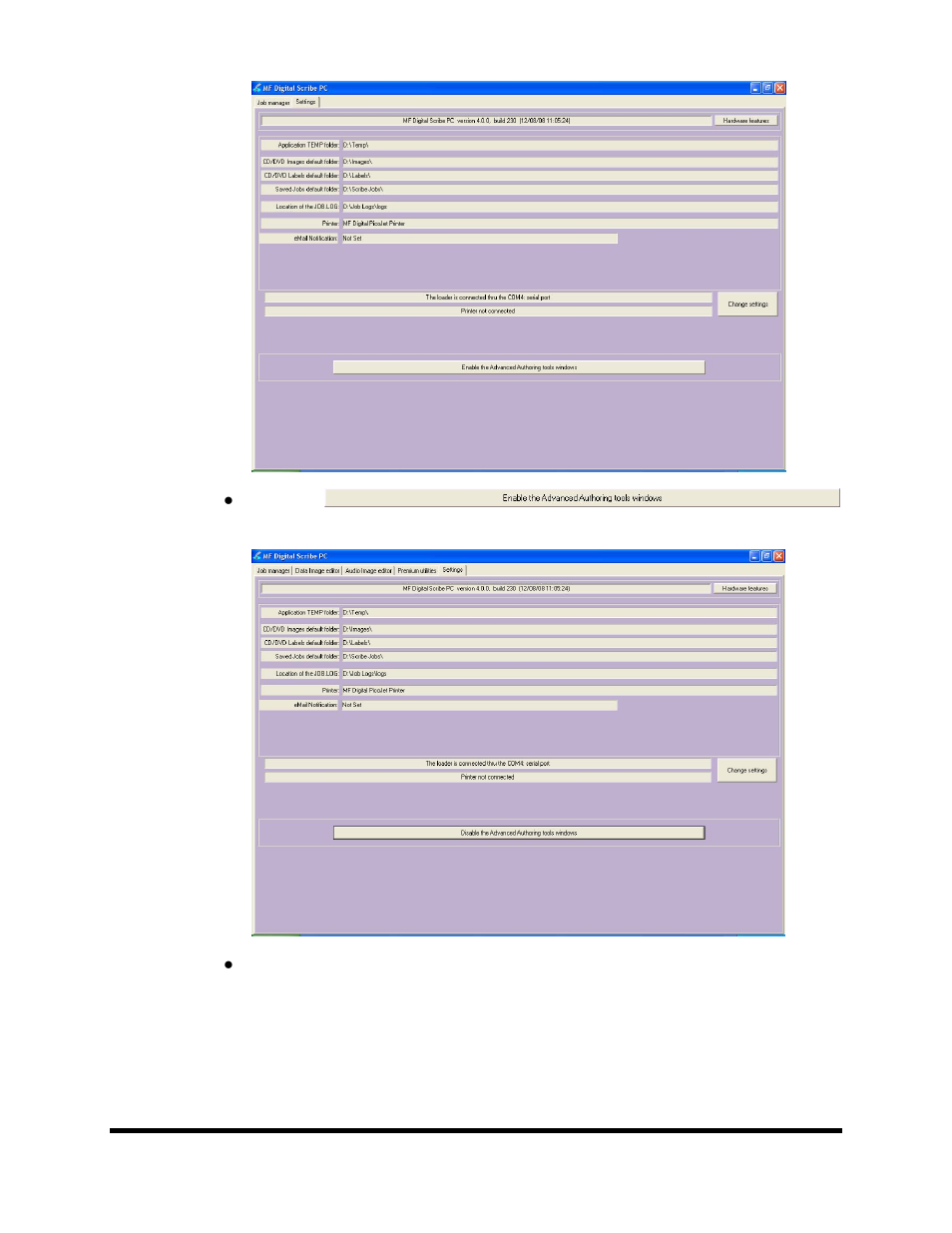 Page 14, Click on and three new tabs will be revealed | MF Digital SCRIBE 9000 User Manual | Page 15 / 73