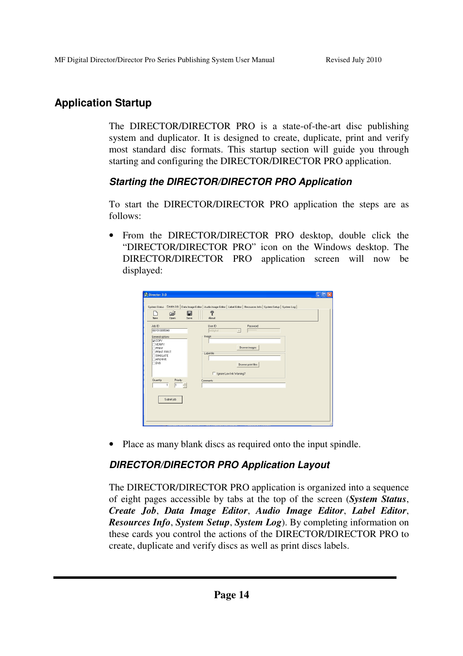 MF Digital DIRECTOR PRO Series User Manual | Page 14 / 69