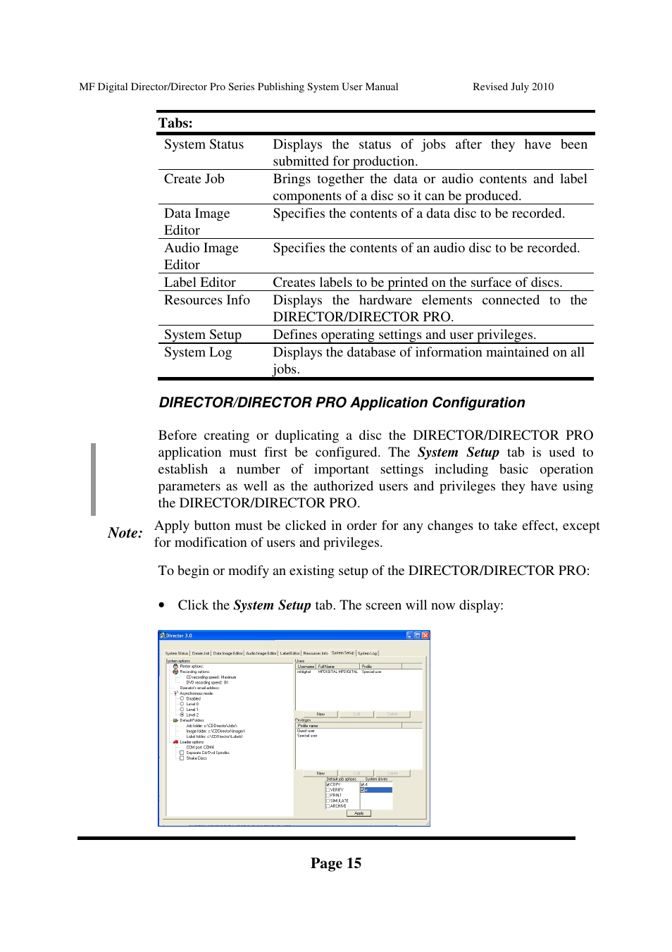 MF Digital DIRECTOR PRO Series User Manual | Page 15 / 69