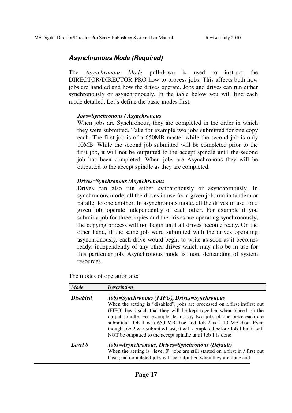 Page 17 | MF Digital DIRECTOR PRO Series User Manual | Page 17 / 69