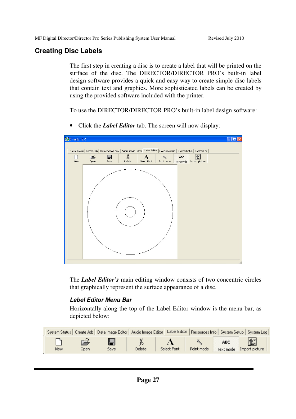 MF Digital DIRECTOR PRO Series User Manual | Page 27 / 69