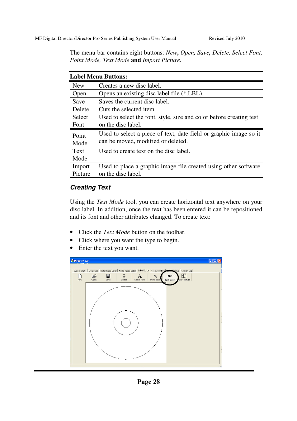 MF Digital DIRECTOR PRO Series User Manual | Page 28 / 69