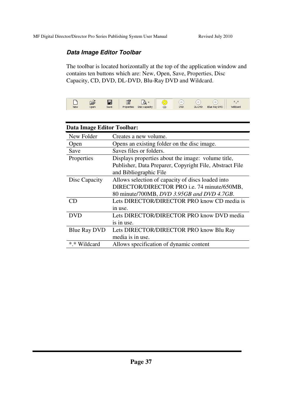 MF Digital DIRECTOR PRO Series User Manual | Page 37 / 69