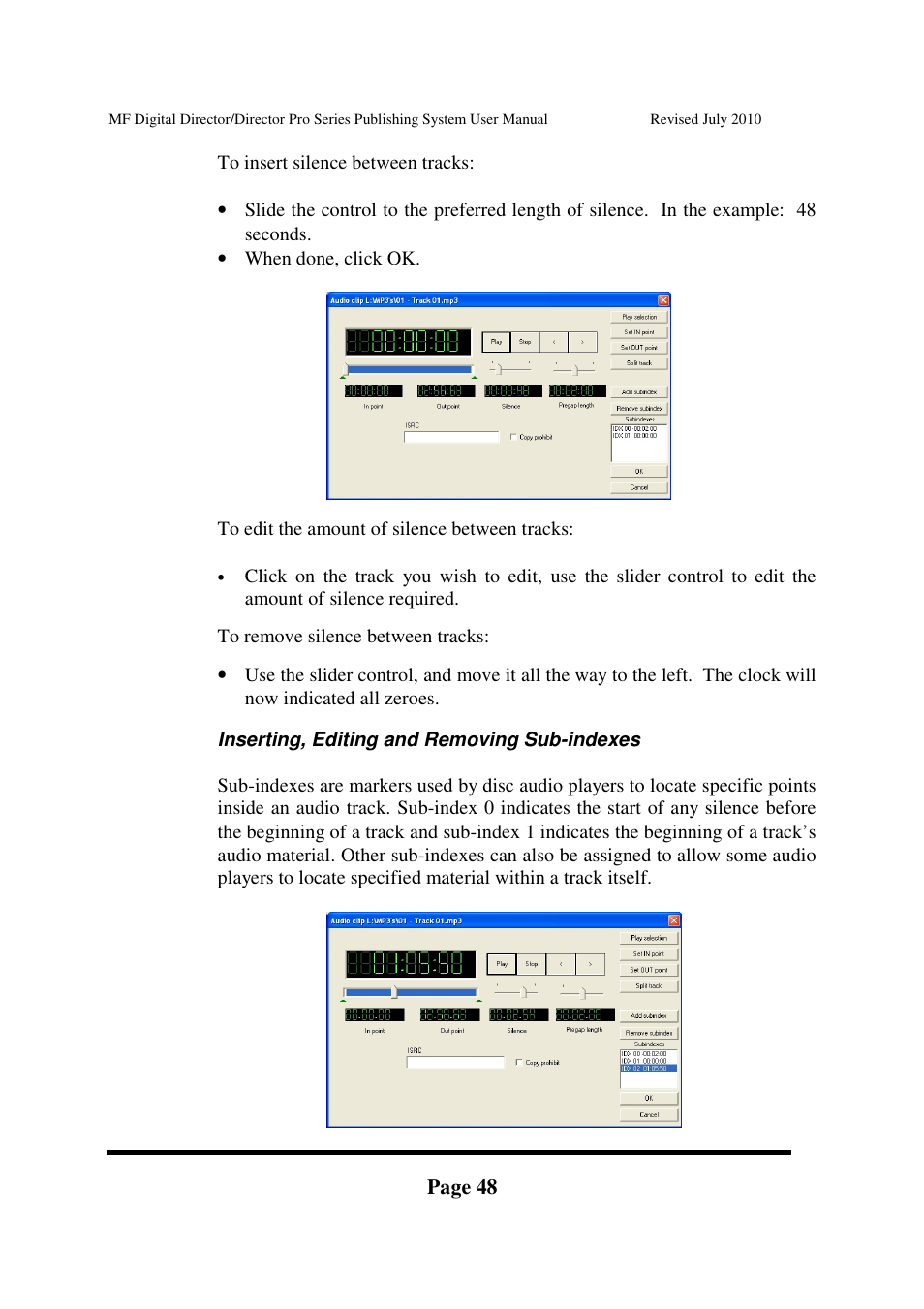 MF Digital DIRECTOR PRO Series User Manual | Page 48 / 69