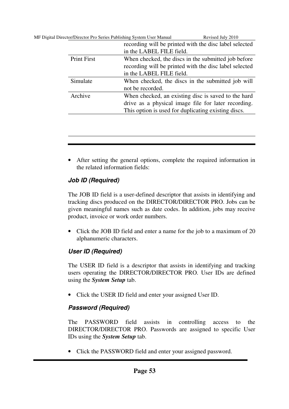 MF Digital DIRECTOR PRO Series User Manual | Page 53 / 69