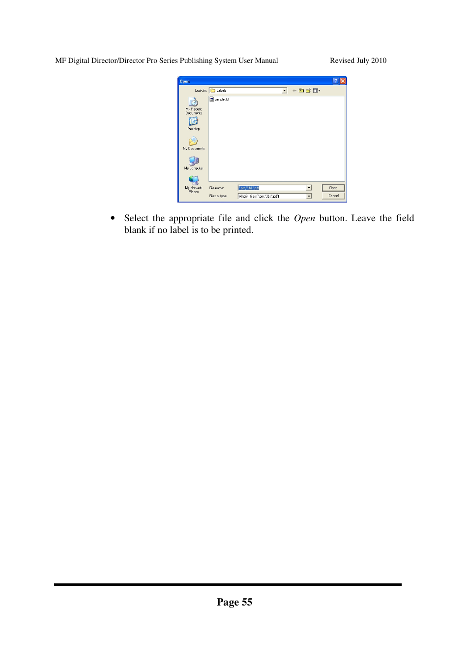 MF Digital DIRECTOR PRO Series User Manual | Page 55 / 69