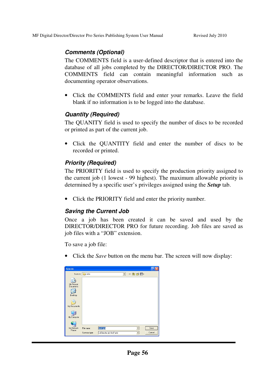 MF Digital DIRECTOR PRO Series User Manual | Page 56 / 69