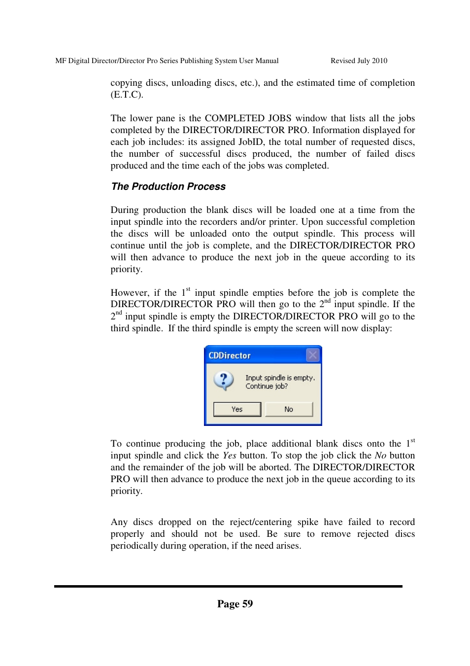 MF Digital DIRECTOR PRO Series User Manual | Page 59 / 69