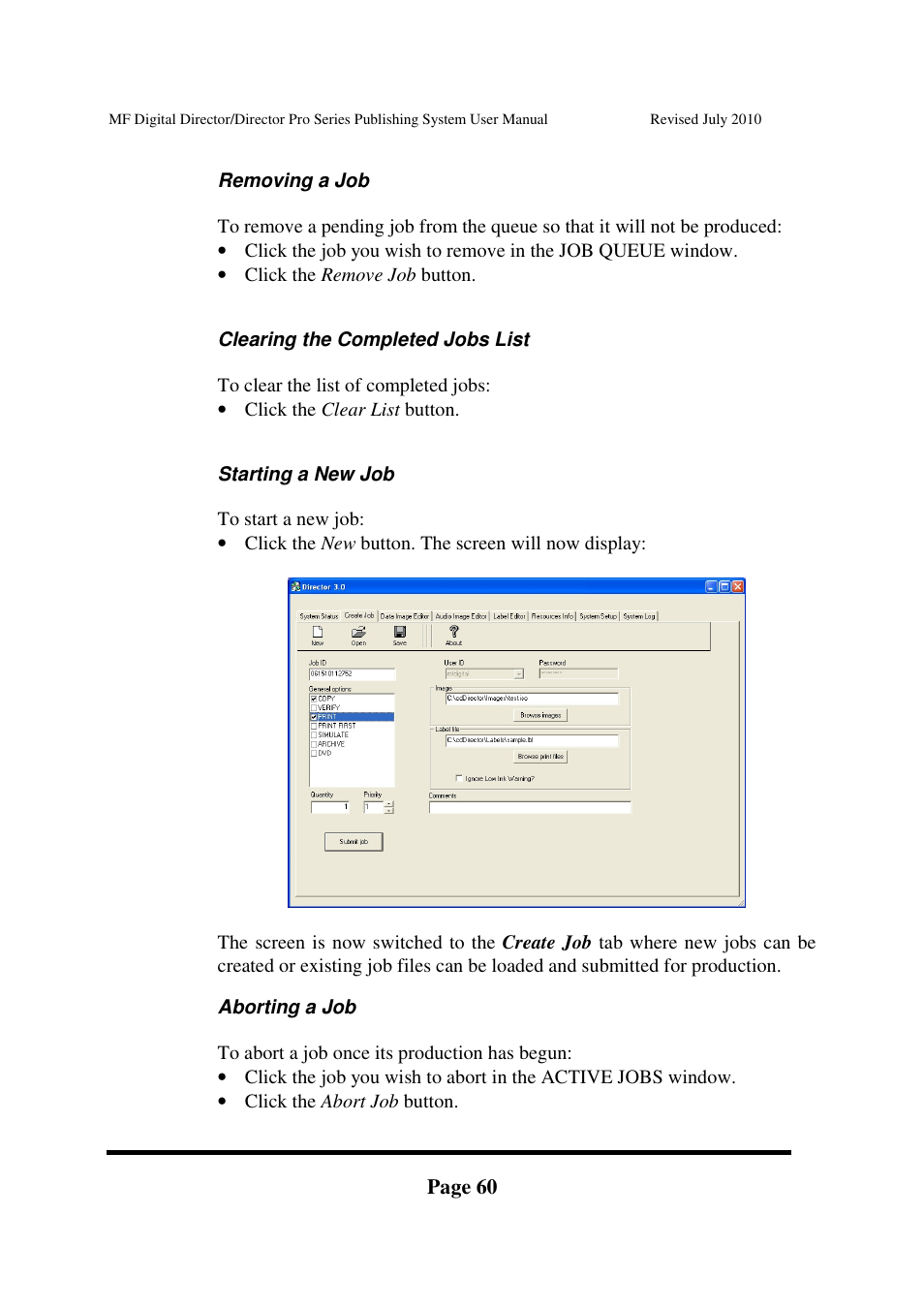 MF Digital DIRECTOR PRO Series User Manual | Page 60 / 69
