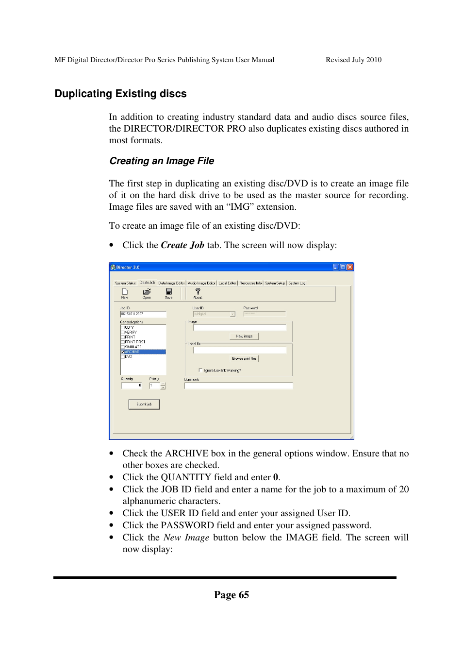 MF Digital DIRECTOR PRO Series User Manual | Page 65 / 69